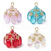 Glass & Seed Beads Pendants PALLOY-MZ00648-1