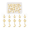 Yilisi 24Pcs 3 Style Brass Pendants KK-YS0001-05-2