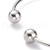 Tarnish Resistant 304 Stainless Steel Torque Bangles BJEW-O182-02P-2