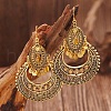 Teardrop Bohemian Style Alloy with Rhinestone Dangle Earrings FS-WG4F242-02-2