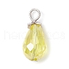 Electroplate Glass Pendants PALLOY-JF03956-01-3