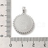 Brass Micro Pave Cubic Zirconia Pendants KK-H455-25P-3