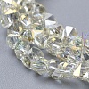 Electroplate Glass Beads Strands EGLA-L021-FR04-2