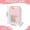 Rectangle Paper Gift Bags with Window CON-WH0088-85B-2