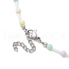 Acrylic and Glass Round Bead Necklaces NJEW-JN04876-5