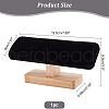 Bamboo Velvet T-Bar Bracelet Display Stands BDIS-WH0002-08-4
