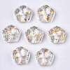 Spray Painted Glass Beads DGLA-R052-002-B01-2