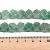 Natural Green Aventurine Star Cut Round Beads Strands G-T138-38-5
