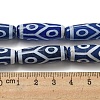 Blue Tibetan Style dZi Beads Strands TDZI-NH0001-B10-01-5