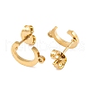 Ion Plating(IP) 304 Stainless Steel Stud Earrings FIND-Q103-01C-G-2
