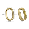 Opaque Spray Painted Acrylic Linking Rings OACR-S021-65A-B01-3