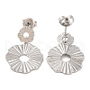 Non-Tarnish 304 Stainless Steel Stud Dangle Earrings EJEW-G395-40P-2
