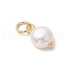 Natural Cultured Freshwater Pearl Potato Charms PALLOY-JF03920-02-4