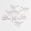 Tarnish Resistant Bird 316 Surgical Stainless Steel Filigree Charms STAS-M258-11-1