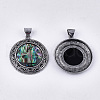 Abalone Shell/Paua Shell Pendants RESI-S376-06-2