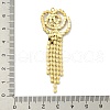 Brass Rhinestone Pendants KK-I715-16G-03-3