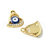 UV Plating Alloy Enamel Pendants FIND-B039-01G-01-2