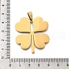 201 Stainless Steel Pendants STAS-R166-05G-3