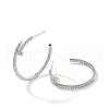 Luxury C-Shaped Brass Stud Earrings TK3228-2