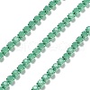 Iron Rhinestone Glass Cup Chain CH-U001-01I-2