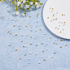 DICOSMETIC 80Pcs 2 Colors Brass Crimp Beads FIND-DC0005-68-5
