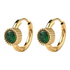 304 Stainless Steel Flat Round Hoop Earrings EJEW-P309-02G-6