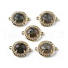 Natural & Synthetic Mixed Gemstone Faceted Connector Charms G-H323-03G-2