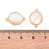 Brass Pave Shell Links KK-B102-22G-3