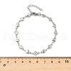 304 Stainless Steel Link Bracelets BJEW-Z132-01P-5