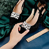 HOBBIESAY 2Pcs Alloy Rhinestone Shoe Buckle Clips AJEW-HY0001-65A-3
