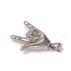 304 Stainless Steel ASL Pendants STAS-I132-09P-2