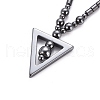 Non-magnetic Synthetic Hematite Necklaces NJEW-G331-04-4