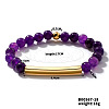 Natural Amethyst Stretch Bracelets CL6256-8-1
