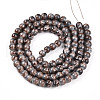 Baking Painted Glass Beads Strands DGLA-N008-8mm-09-3
