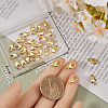 Beebeecraft 30Pcs Brass Lobster Claw Clasps KK-BBC0014-66G-3