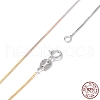 925 Sterling Silver Chain Necklaces for Women NJEW-A014-05-1