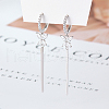 Rhinestone Butterfly Hoop Earrings PF3153-2-2