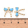 Brass Micro Pave Cubic Zirconia Pendants KK-N261-93C-G-3