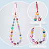 Gorgecraft 6Pcs 6 Styles Handmade Polymer Clay & Plastic Beaded Mobile Straps HJEW-GF0001-43-6