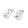 Teardrop CCB Plastic Stud Earrings for Women EJEW-Q382-02P-1