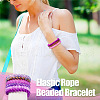 6Pcs 6 Styles 8mm Glass Round Beaded Stretch Bracelet Sets BJEW-TAC0022-8