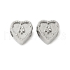 304 Stainless Steel European Beads STAS-D307-02B-P-1