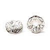 Brass Crystal Rhinestone Spacer Beads X-RB-A006-7MM-S-2
