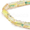 Electroplate Glass Beads Strands EGLA-L045-F-HP02-3
