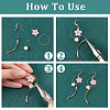 CREATCABIN 50Pcs Real 18K Gold Plated Brass Horizontal Loop French Earring Hooks KK-CN0001-81-3