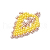 Seed Beads Beaded Charms PALLOY-MZ00285-03-3