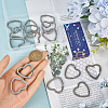 SUNNYCLUE 20Pcs 304 Stainless Steel Split Key Rings STAS-SC0009-03-3
