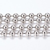 Tarnish Resistant 304 Stainless Steel Ball Chains CHS-H013-04-3MM-1