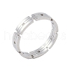 Non-Tarnish 304 Stainless Steel Chain Shape Finger Ring for Women Men RJEW-C084-01B-P-1