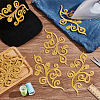 Computerized Embroidery Cloth with Polyester Iron on/Sew on Patches PATC-WH0016-12-5
